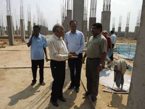 CBSE team at the construction site