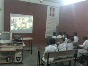 Audio visual facility for teaching at the school