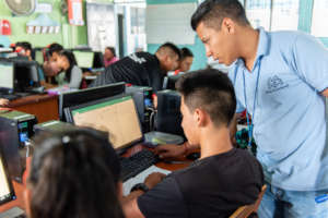 Students in class