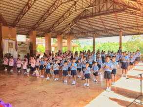 Fig 1: Students ready for new school term