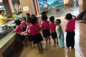 Rainy Day at School