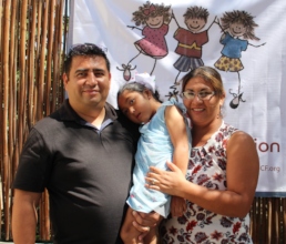 Manuel and Liliana brought their daughter