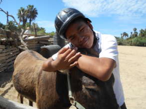 Chuy opens up in horse therapy