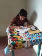 Girl Pioneer having virtual classes online