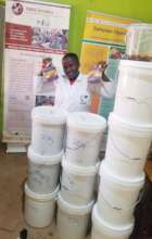 Buckets of Honey at Safeplan Office in Masindi UG