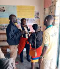 Discussing future plan with host community