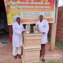BUWOBE Staff pose for photo Infr of factory