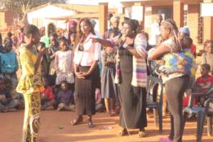 Refugee Camp girl child protection awareness visit