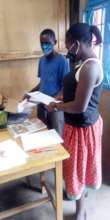 Handing in home learning packs