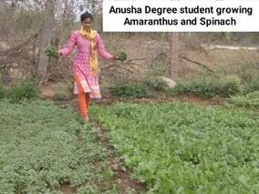 WEP Hyderabad student's  nutrition garden