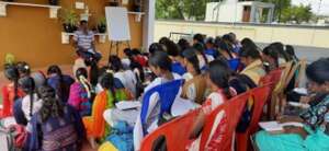 WEP Madurai students in  Fundamental Rights class