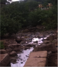 Before: the drainage canal