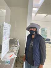 Uriel receiving medication