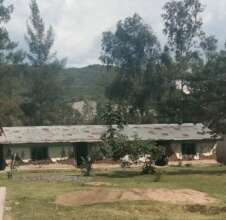 The three classrooms which collapsed due to rains