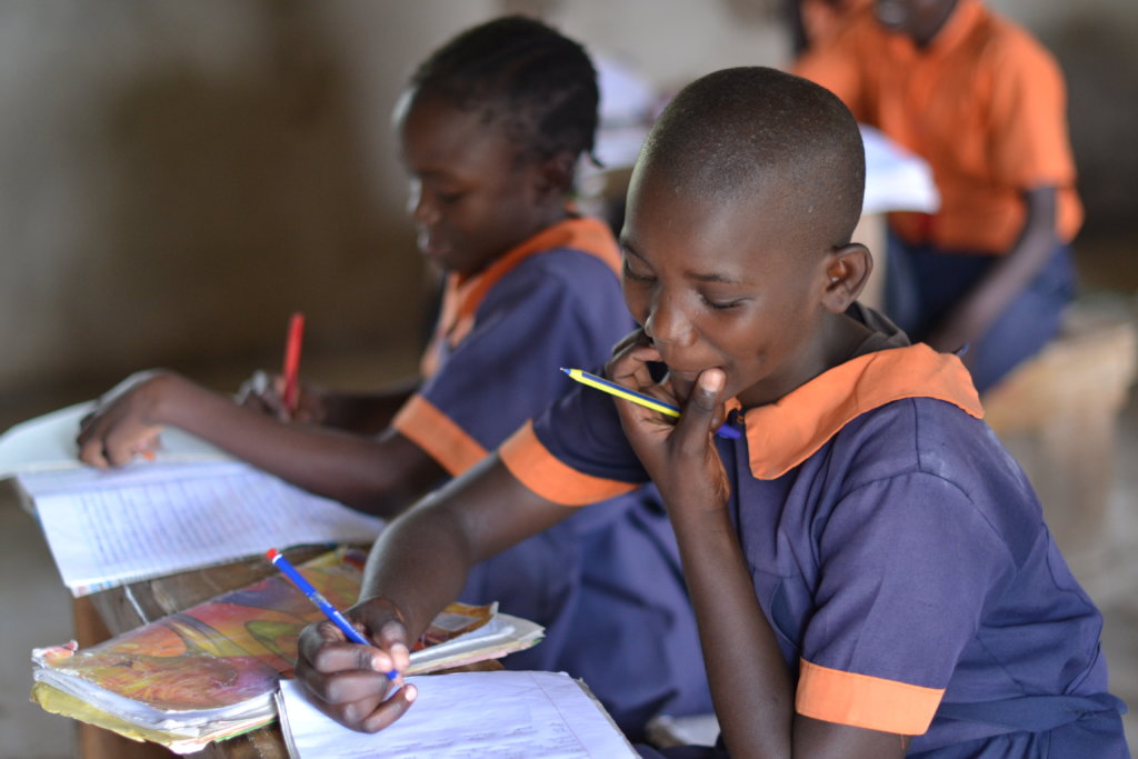 Kids Studying in the classroom