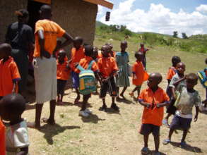 Kids Outside their classroom