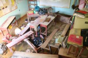 classrooms damaged by food waters