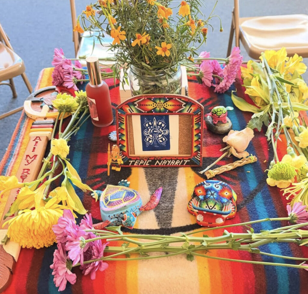 Collective altar made by VIDA youth.