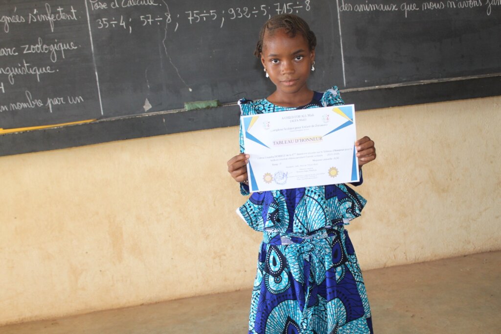 Coumba Ranked 3rd in the 4th grade class