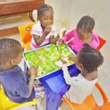 Meal time at the Zorokoro school