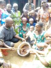 Making molasses for cow licks