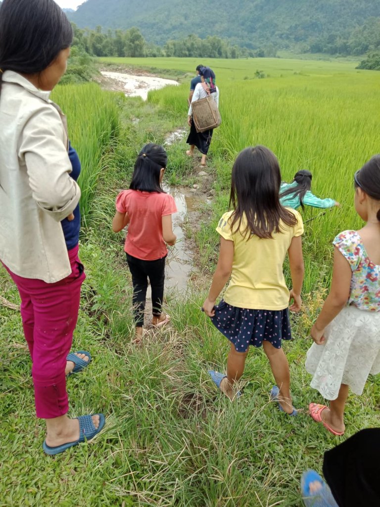 Make a concrete infield road for 700 ethnic people