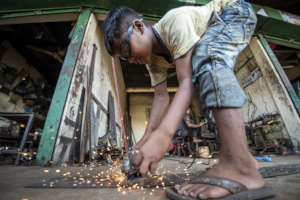 Children at hazardous work