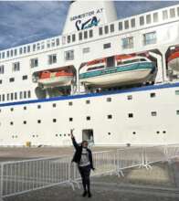 Dorcas prior to embarkation in Dubai, UAE