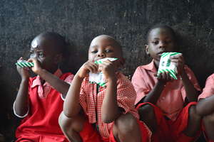 Sports Day - Children Drinking Milk