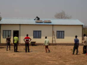 Installing Solar Lamps at Rural Health Centre