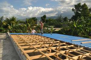 The finishing touches for five permanent classroom