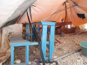 What's left of the orphanage classrooms