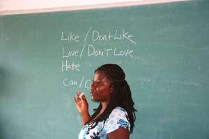 Haitian Teachers Work with EDV Volunteers