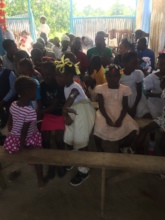 Group of children waiting for Food  Distribution!