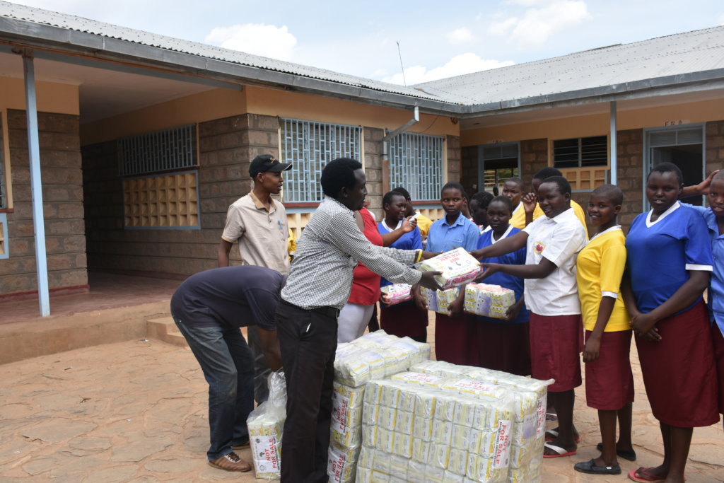 SANITARY PADS TO 150 NEEDY STUDENTS IN KENYA