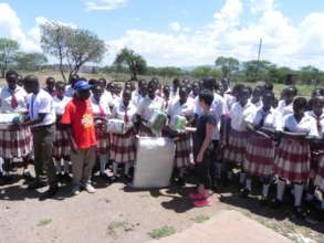 Donation of Sanitary Towels to 30 Nginyang Girls