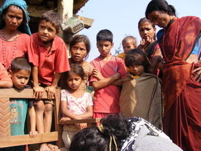 Children of a poor, rural village in Kailali.