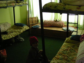 The girls' dorm with 5-year-old Susila Budha