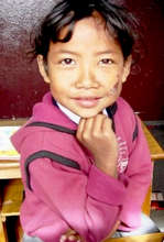 One of our students at Punarbal Plus HIV School