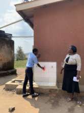 A child benefiting from the new water system.