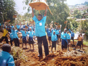 Students celebrating their hard work