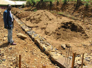 Inspection of the foundation construction work