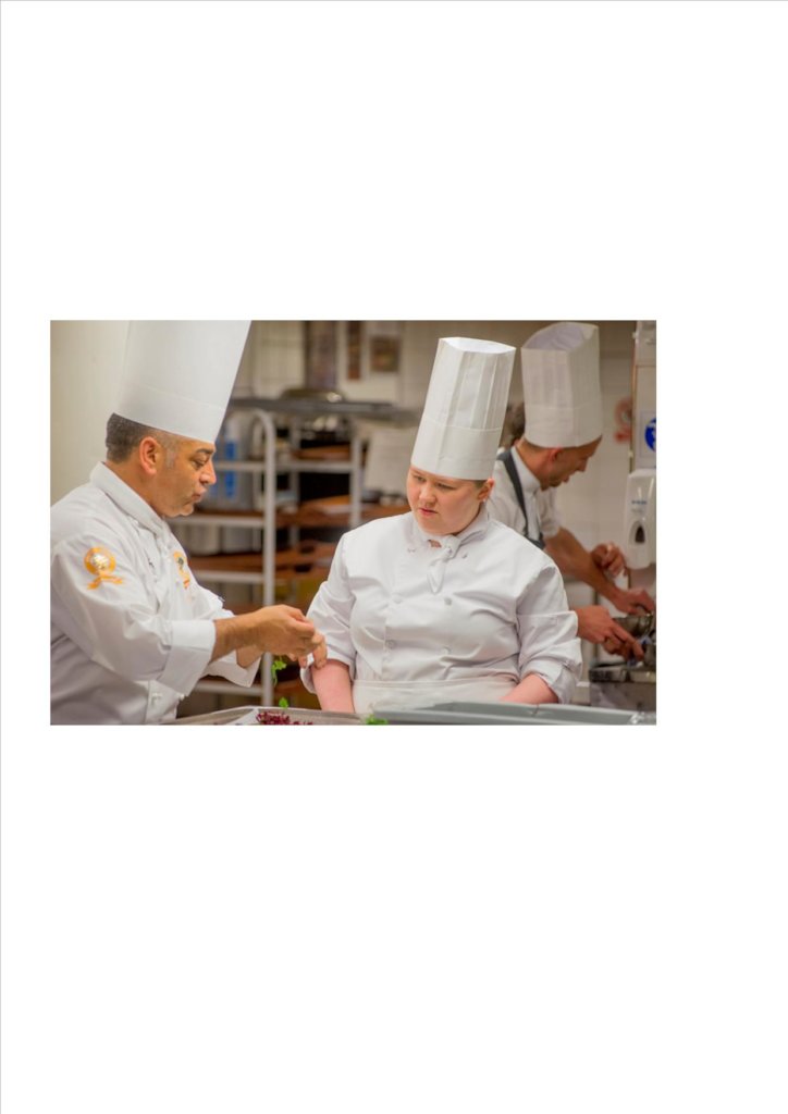 Team with disabilities in the Culinary Olympics
