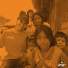 Soydoy with the kids in Gunchukwa