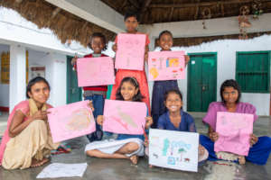 Proud young artists