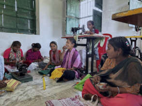 Forming friendships in tailoring classes.