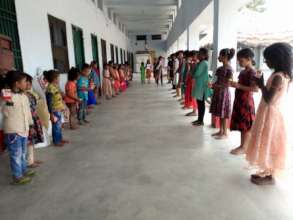 Receiving Soap & Hygiene Instructions