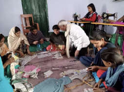 Tailoring classes run 6 days a week for 13 girls.
