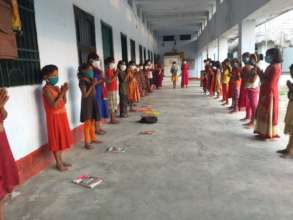 School begins with a non-denominational prayer.