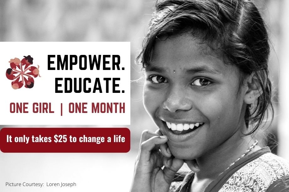 Educate One Girl for One Month in Rural India